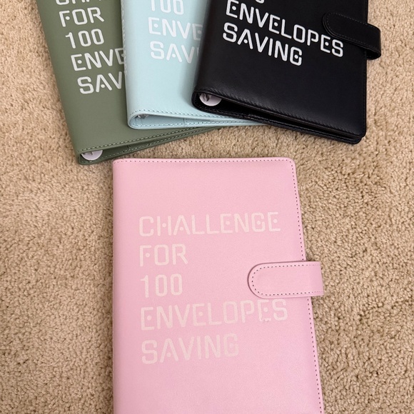 PINK 100 Money Savings Challenge A5 Money Binder Book Money Budget Book Budget - Picture 5 of 8